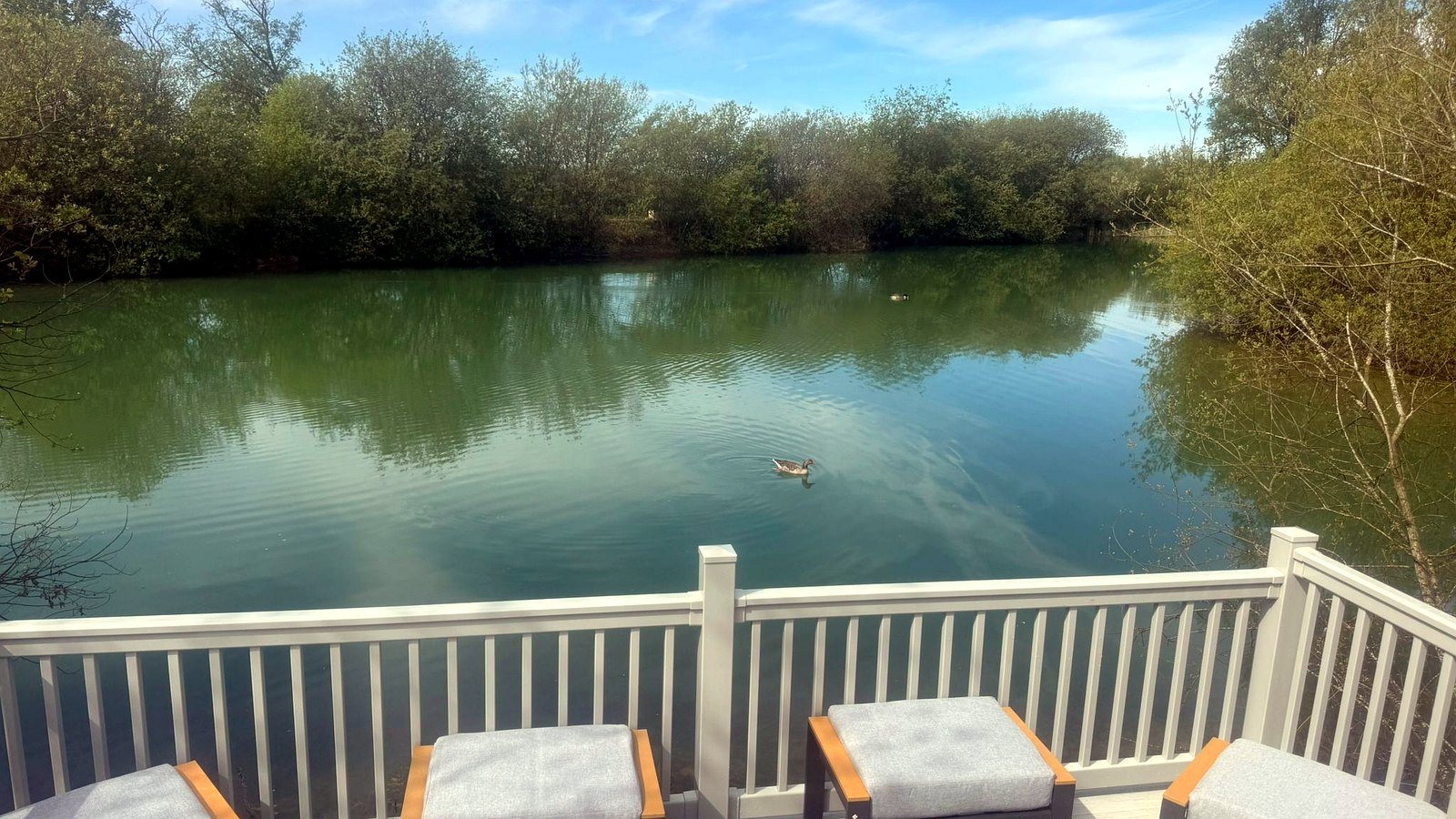 Lakeside Lodge Stays at Morgans Farm Fishery — replace with a real photo